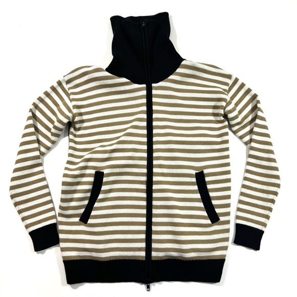 New Cabi 6448 Mascot Cardigan Sweater Full Zip Classic Stripe - Picture 3 of 9
